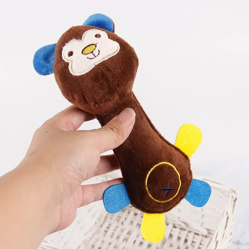 Cute Cartoon Plush Monkey/Deer/Pig Pet Dog Toys Puppy Pets Chewing Interactive  Toy Training Pet Dogs Supplies