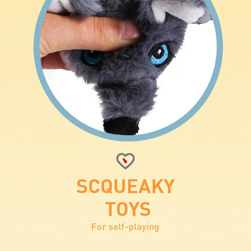 Soft Plush Pet Dog Chew Bite Resistant Toys Squeaker Cute Animal Shaped Funny Interactive Pet Sound Squeak Toy for Home Playing