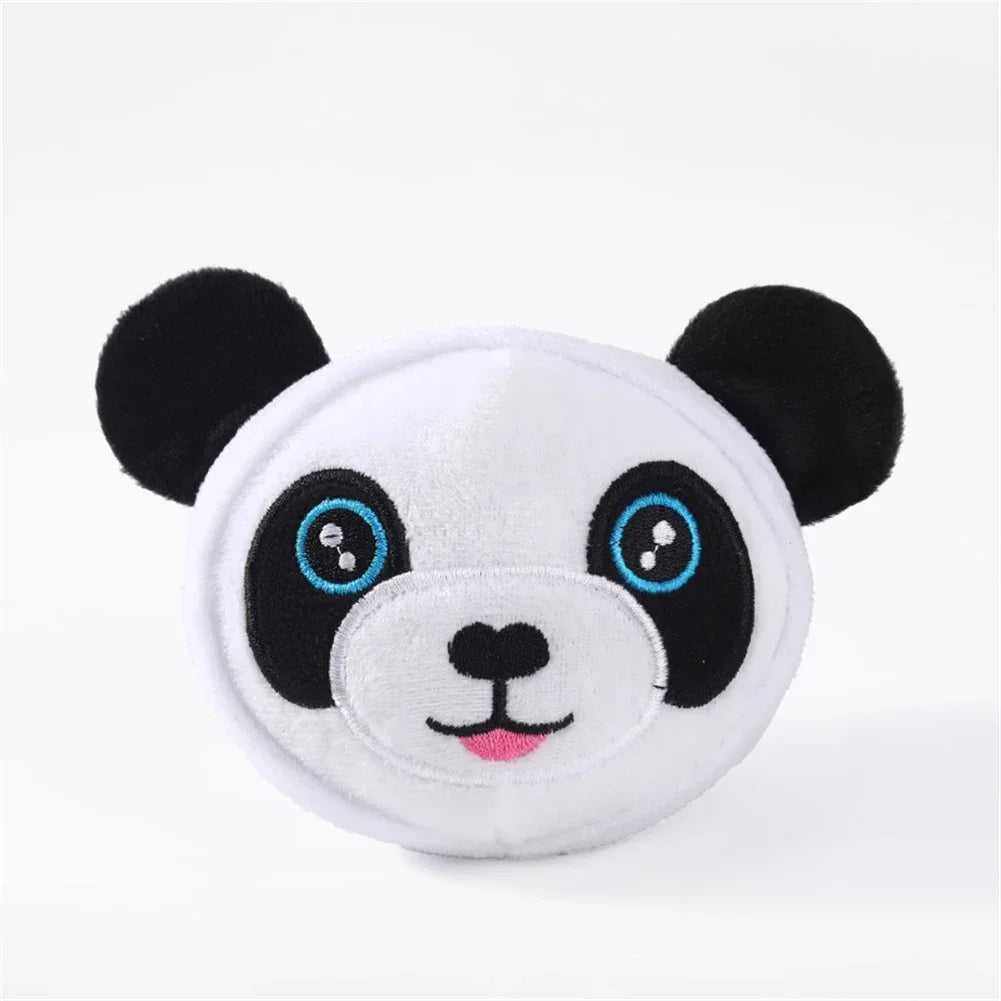 Plush Dog Ball Squeaky Toys Animal Shape Puppy Chihuahua Internactive Chew Toy Funny Bite Resistant Pets Dogs Accessories Supply