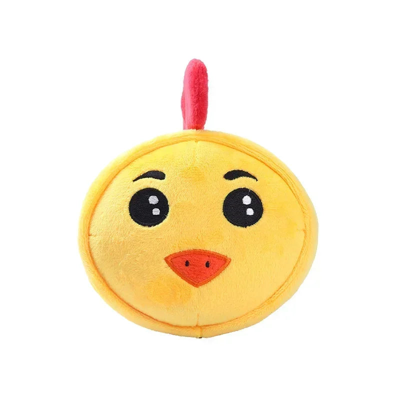Plush Dog Ball Squeaky Toys Animal Shape Puppy Chihuahua Internactive Chew Toy Funny Bite Resistant Pets Dogs Accessories Supply